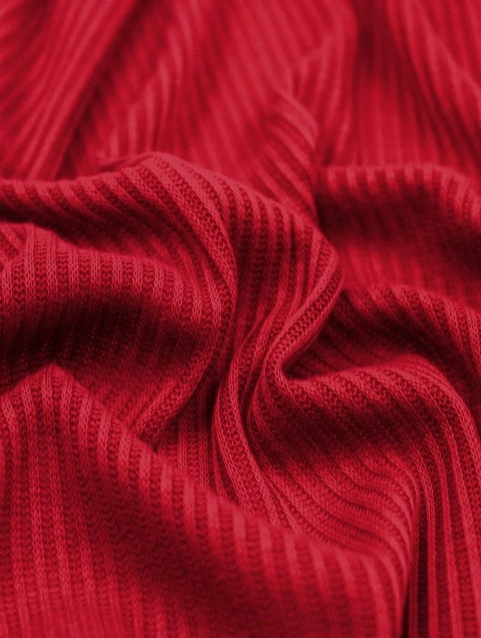 Rib Knit Apparel Sweater Spandex Fabric (4X2) / Fuchsia / Sold By The Yard