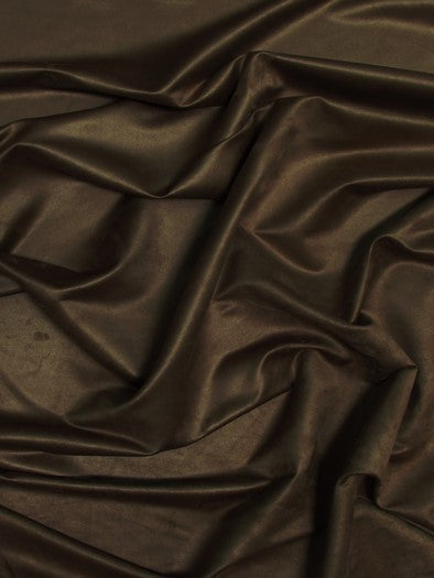 Microfiber Suede Upholstery Fabric / Dark Chocolate / Passion Suede Microsuede