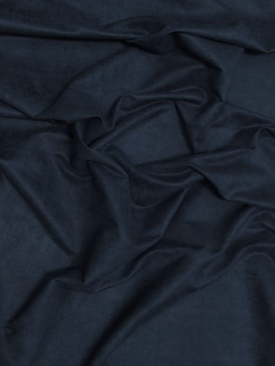 Microfiber Suede Upholstery Fabric / Navy Blue / Passion Suede Microsuede