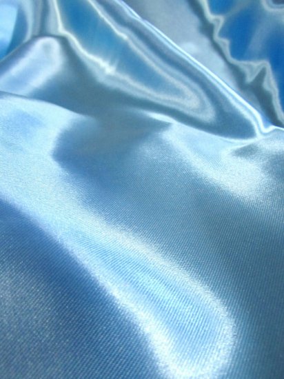 Solid Medium Weight Shiny Satin Fabric / Navy Blue / Sold By The Yard