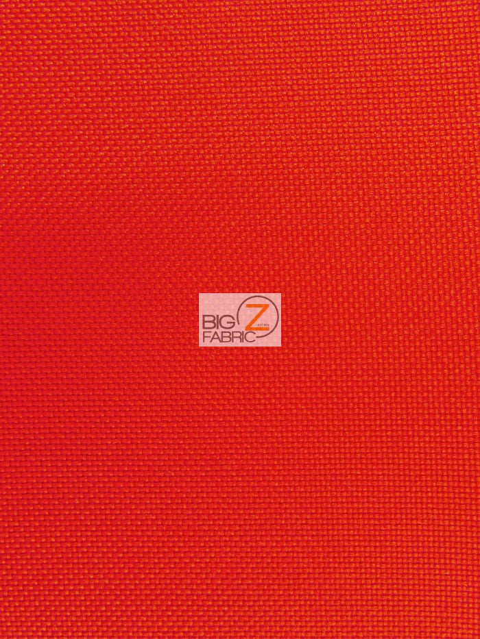Solid Canvas Outdoor Waterproof PVC Backing Fabric / Red / Sold By The Yard