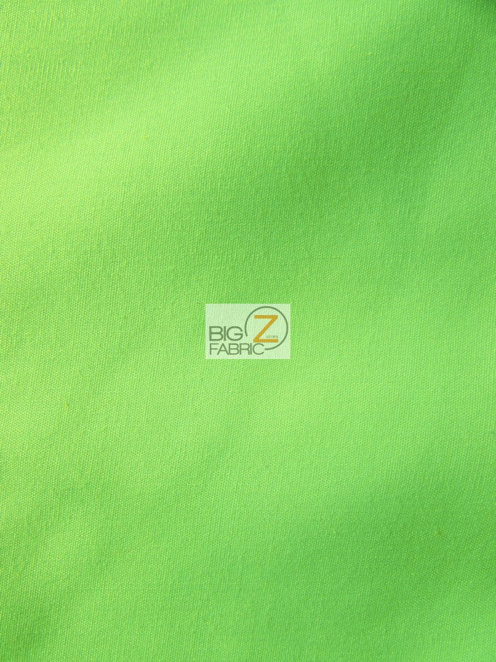 Poly Cotton Solid Fabric 58"/60" Width / Lime / Sold By The Yard