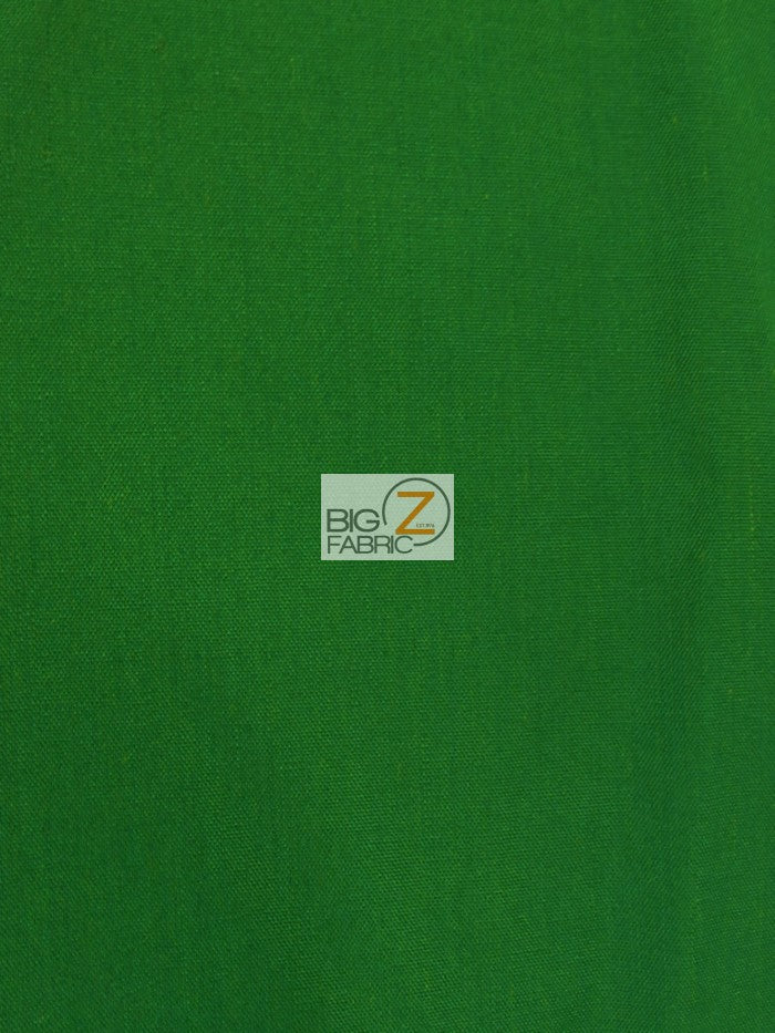 Poly Cotton Solid Fabric 58"/60" Width / Green / Sold By The Yard