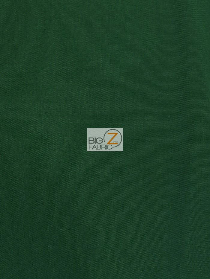 Poly Cotton Solid Fabric 58"/60" Width / Hunter Green / Sold By The Yard