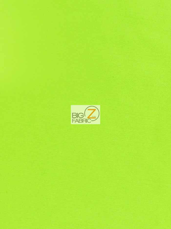 Solid Stretch Spandex Costume Nylon Fabric / Neon Green By The Yard - 0