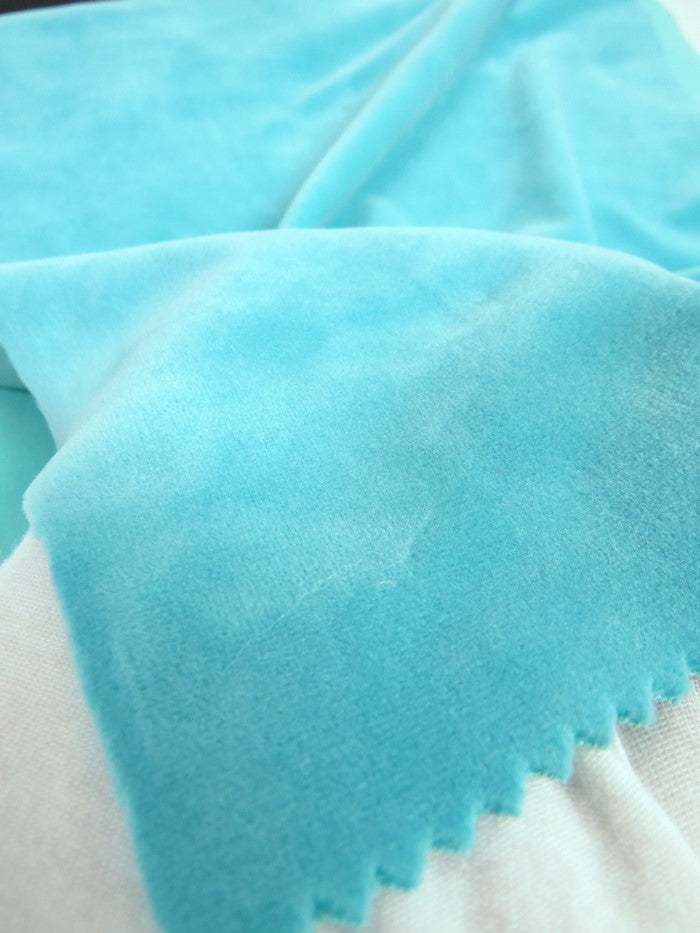 Aqua Stretch Mochi Plush Minky / Soft Solid Fabric by the Yard