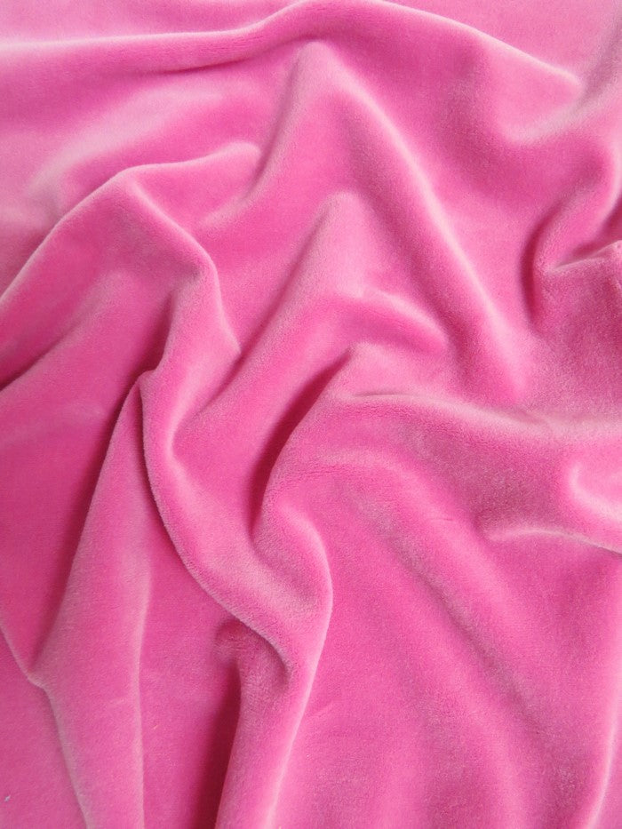Fuschia Stretch Mochi Plush Minky / Soft Solid Fabric by the Yard