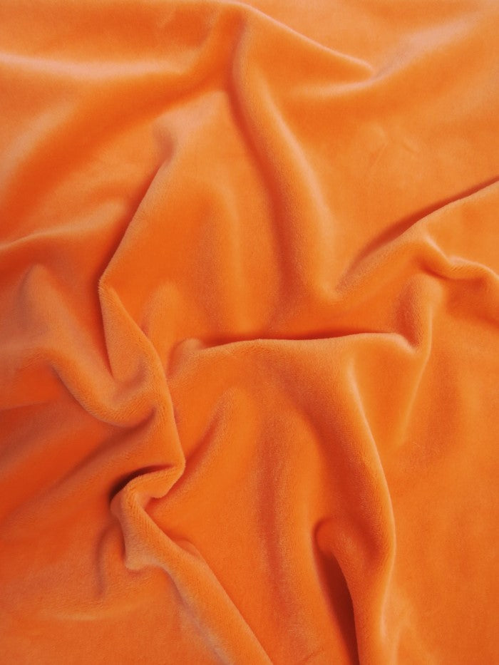 Orange Stretch Mochi Plush Minky / Soft Solid Fabric by the Yard