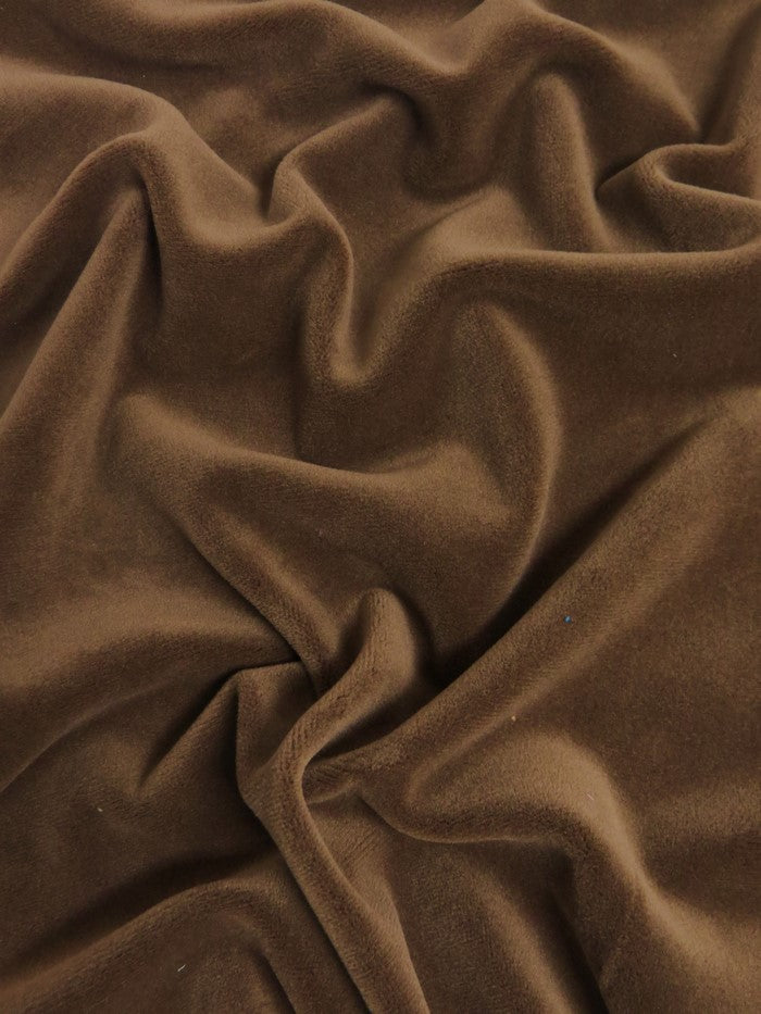 Light Brown Stretch Mochi Plush Minky / Soft Solid Fabric by the Yard