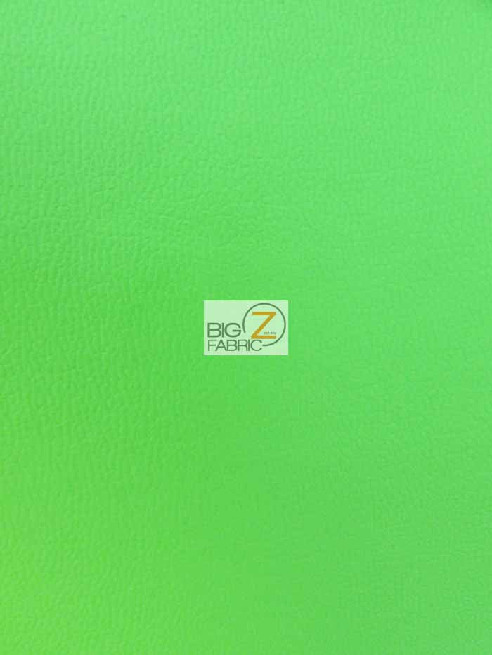 Solid Soft Faux Fake Leather Vinyl Fabric / Lime / By The Roll - 30 Yards