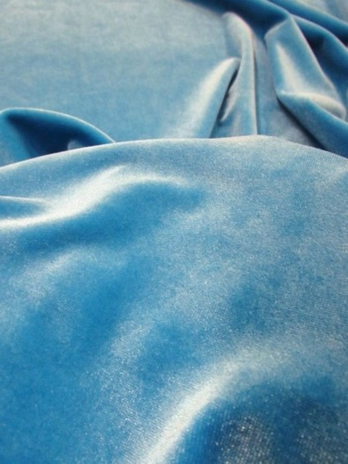 Stretch Velvet Velour Spandex 360 Grams Costume Fabric / Tiffany / Sold By The Yard