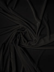 Stretch Velvet Velour Spandex 360 Grams Costume Fabric / Black / Sold By The Yard