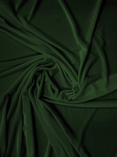 Stretch Velvet Velour Spandex 360 Grams Costume Fabric / Hunter Green / Sold By The Yard