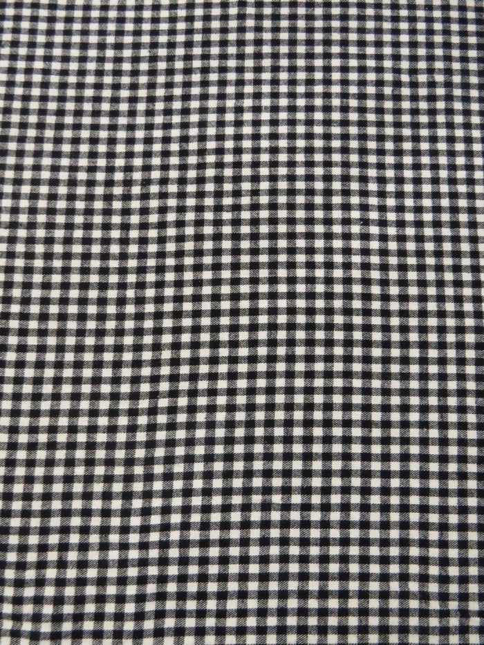 Tartan Plaid Uniform Apparel Flannel Fabric / Buffalo Mini Black