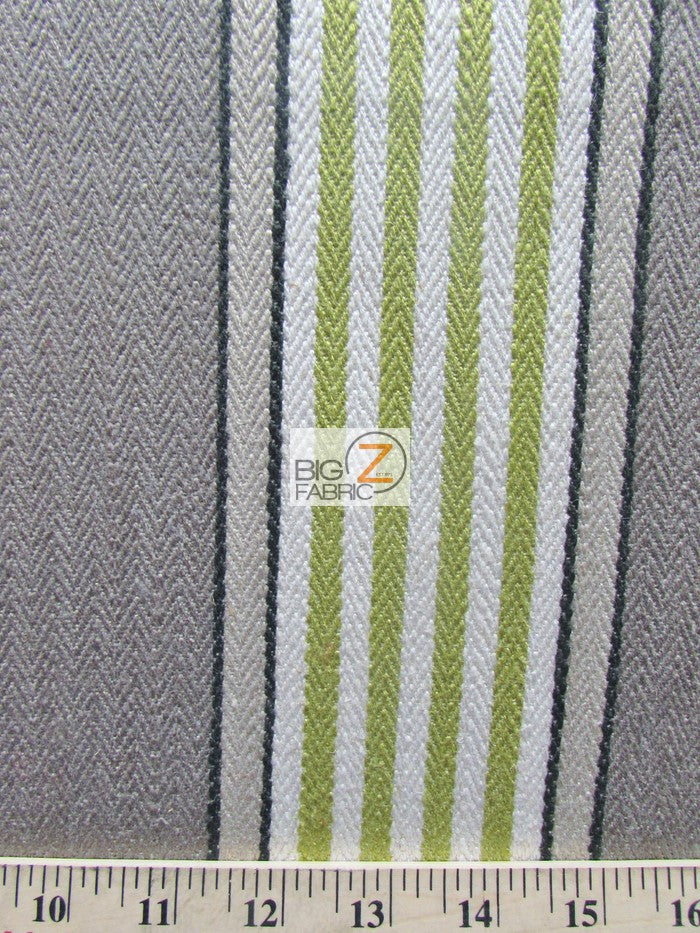 Viscose Pennington Stripe Upholstery Fabric / Charcoal / Sold By The Yard