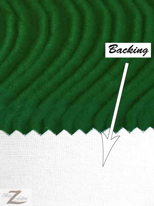 Wavy Swirl Flocking Velvet Upholstery Fabric / Ruby / Sold By The Yard