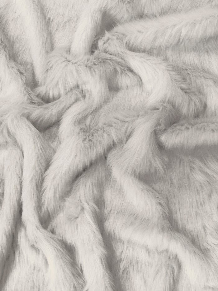 Platinum Solid Arctic Fox Fur Faux Fur Fabric / Sold By The Yard