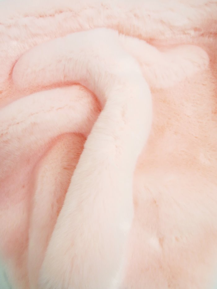 Pink Faux Fur Fabric 