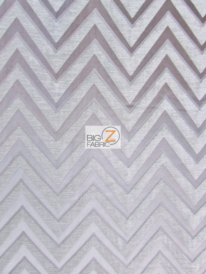 Zig Zag Chevron Upholstery Fabric / Khaki / Sold By The Yard