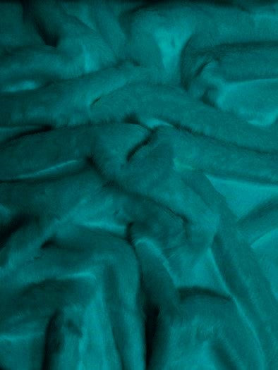 Teal Short Shag Fabric / Sold By The Yard
