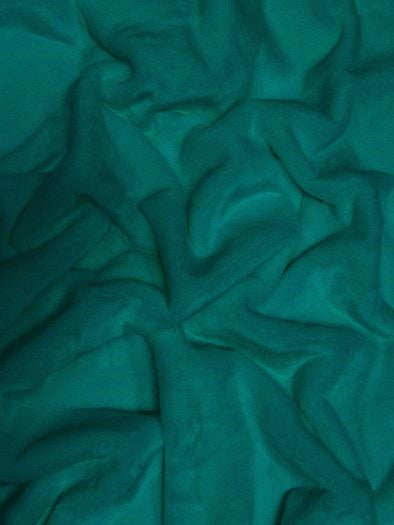 Teal Half Shag Fabric (Beaver) Knit Backing / Sold by The Yard