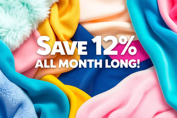 Labor Day: 12% Off Fabric + Free Scissors on $150+