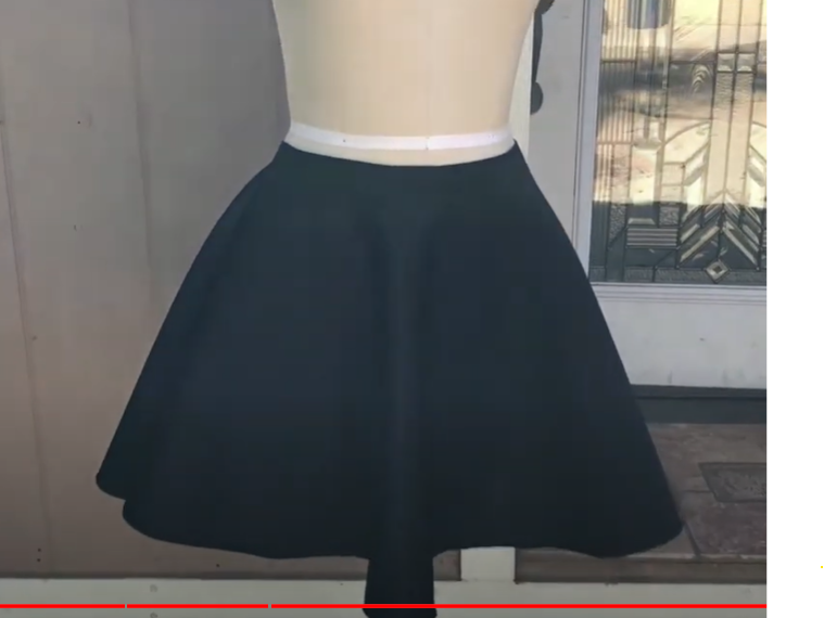 Step by Step Making A Circle Skirt