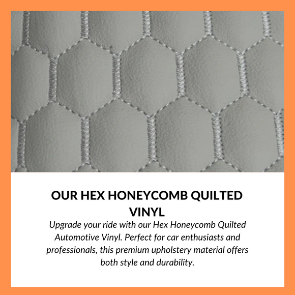 Check Out Our New Hex Honeycomb Quilted Vinyl for Your Ride!