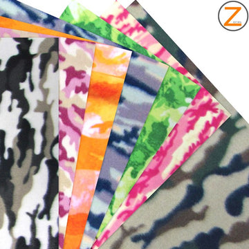 Camo Print Polar Fleece Fabric