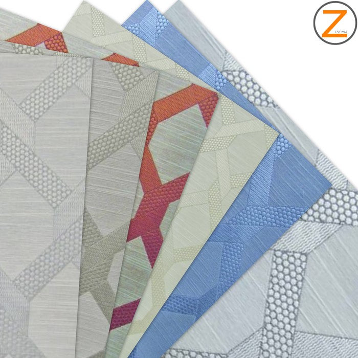 2 Tone Lattice Drapery Polyester Fabric