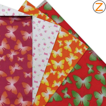 Butterfly Print Poly Cotton