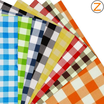 Checkered Gingham Poly Cotton Printed by the Roll