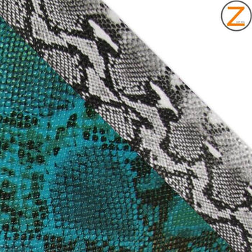 Glossy Python Snake Vinyl Fabric