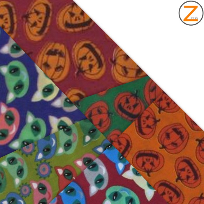 Halloween Poly Cotton Printed Fabric