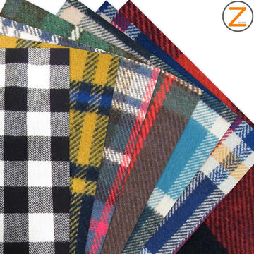 Heavy Tartan Plaid Uniform Apparel Flannel Fabric
