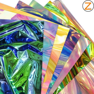 DuroLast Holographic Multi-Color Chrome Vinyl Fabric