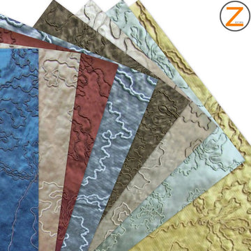 Luminous Crinkled Floral Upholstery Fabric