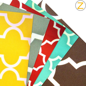 Moroccan Quatrefoil Canvas Outdoor Waterproof Fabric