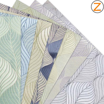 Peacock Leaf Floral Upholstery Fabric