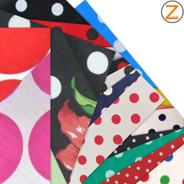 Polka Dot Poly Cotton Fabric