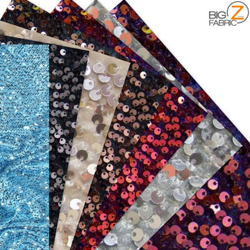 Rain Drop Sequin Stretch Velvet Fabric