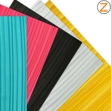 Shiny Pleated Plisse Satin Fabric