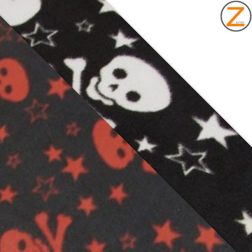 Skull Print Polar Fleece Fabric