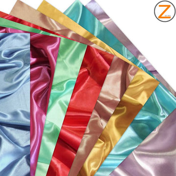 Solid Medium Weight Shiny Satin Fabric