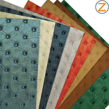 Vinyl Faux Fake Leather Pleather Luxury Pressed PVC Fabric