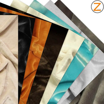 Half Shag Faux Fur Fabric (Beaver) (Knit Backing) - 1/2" Pile Length