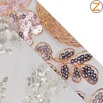 Circular Sequins London Lace Fabric