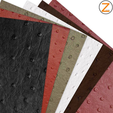 Faux Leather Pleather Embossed Ostrich by the Roll