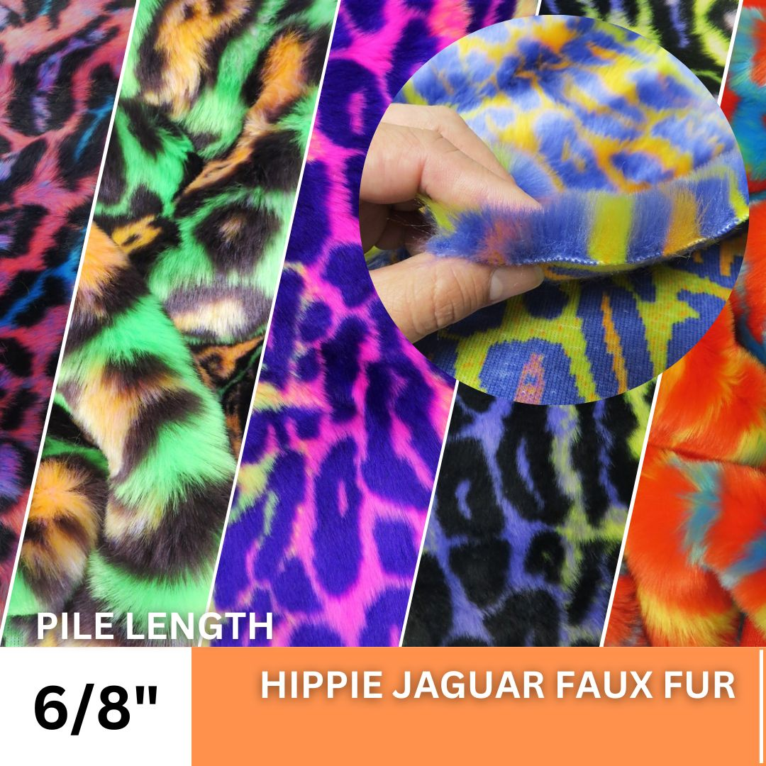 Hippie Jaguar Faux Fur Fabric Ecoshag&reg;