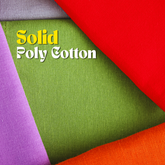Solid Poly Cotton